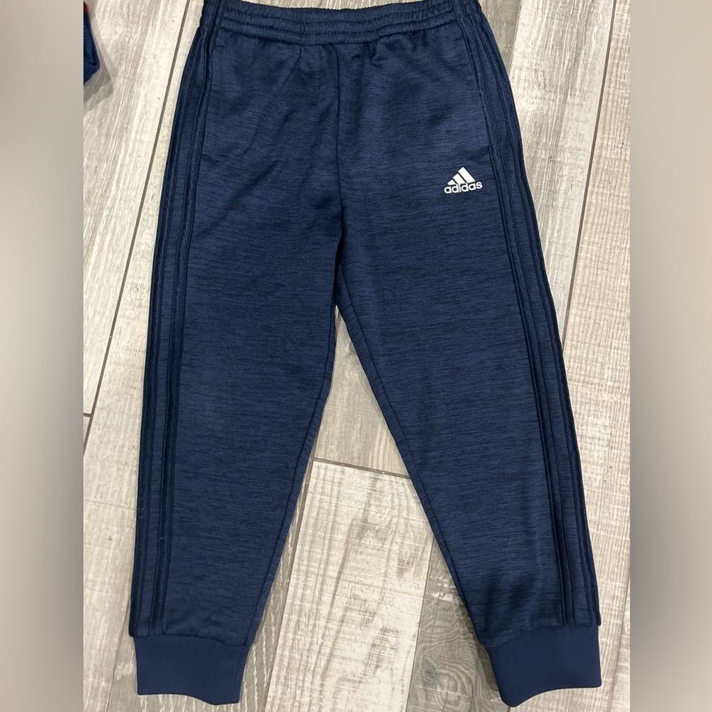 Adidas Track Suit Pants - Boys size 5 - Navy